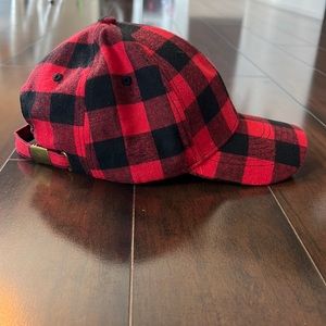 Buffalo plaid hat